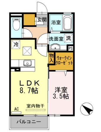 フェアプラッツB棟の物件間取画像